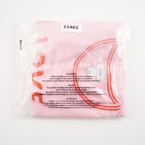 OLD NAVY pink "Love" sweater w/ red trim size S - Picture 9 of 9